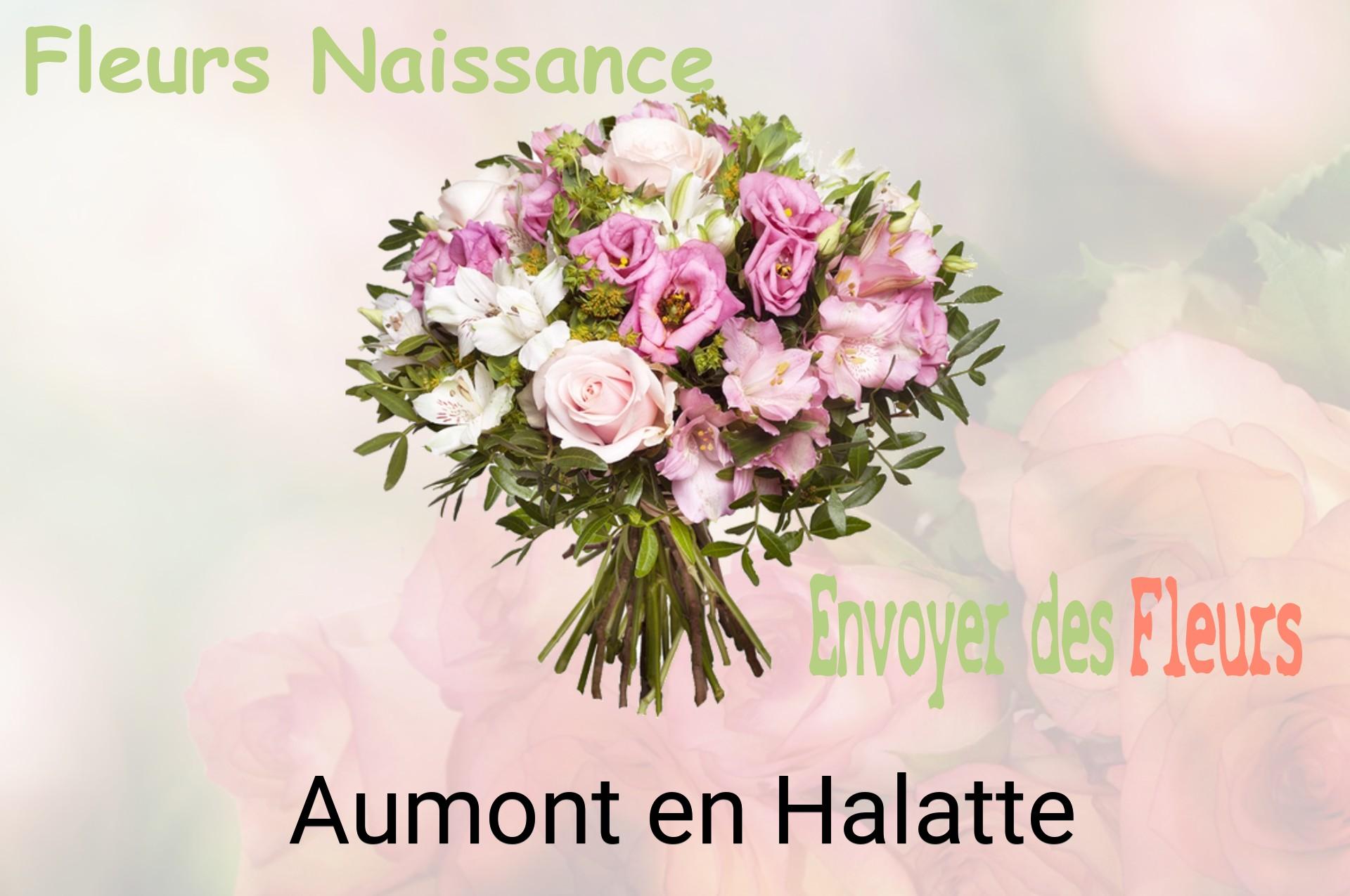 Bouquet de fleurs de naissance livré à Aumont-en-Halatte